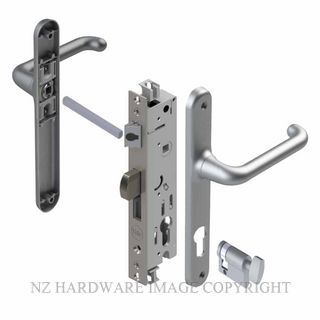 YALE VR83404SC VERONA 30MM 4PT 24MM INT-TURN LOCKSET SATIN CHROME