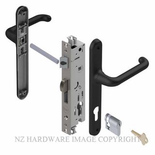 YALE VR83463B VERONA 30MM 4PT 24MM INT-KEY LOCKSET BLACK