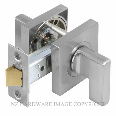 WINDSOR 9096 SC MINI TURN LATCH SET - 60MM B/S  SQ. ROSE SATIN CHROME