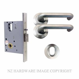MILES NELSON MNCKITWR90CL/ST STOREROOM LOCK KIT 90 LEVER ON ROSE SATIN CHROME