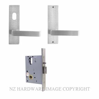 MILES NELSON MNCKITST-NC/87 STOREROOM LOCK KIT 87 LEVER ON PLATE SATIN CHROME