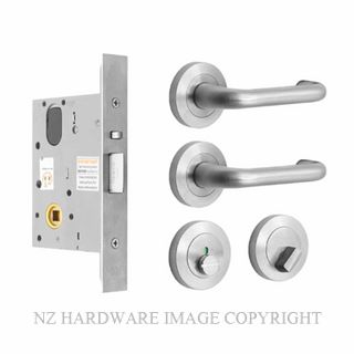 MILES NELSON MNCKITWR90PR PRIVACY LATCH KIT 90 LEVER ON ROSE SATIN CHROME
