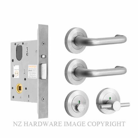 MILES NELSON MNCKITWR90PRDA DISABLED PRIVACY LATCH KIT 90 LEVER ON ROSE SATIN CHROME