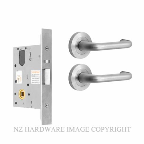 MILES NELSON MNCKITWR90PS PASSAGE LATCH KIT 90 LEVER ON ROSE SATIN CHROME