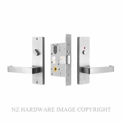 MILES NELSON MNCKITPR/87 PRIVACY LATCH KIT 87 LEVER ON PLATE SATIN CHROME