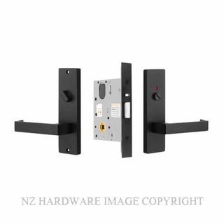 MILES NELSON MNCKITPR/87BLK PRIVACY LATCH KIT 87 LEVER ON PLATE BLACK