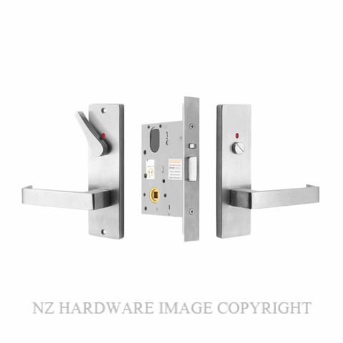 MILES NELSON MNCKITPRDA/87 DISABLED PRIVACY LATCH KIT 87 LEVER ON PLATE SATIN CHROME