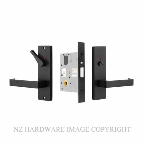 MILES NELSON MNCKITPRDA/87BLK DISABLED PRIVACY LATCH KIT 87 LEVER ON PLATE BLACK