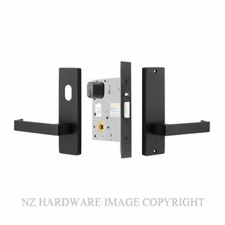 MILES NELSON CLASSROOM-STOREROOM LOCK 87 LEVER ON PLATE BLACK
