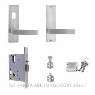 MILES NELSON MNCKITST/87 STOREROOM LOCK KIT 87 LEVER ON PLATE SATIN CHROME