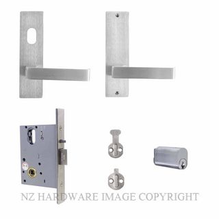 MILES NELSON MNCKITST-EXTC/87 STOREROOM LOCK KIT 87 LEVER ON PLATE SATIN CHROME