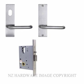 MILES NELSON MNCKITST-NC STOREROOM LOCK KIT 90 LEVER ON PLATE SATIN CHROME