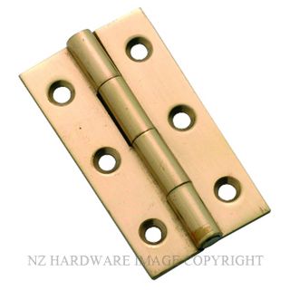 TRADCO 3752 PB HINGE FIXED PIN 50 X 28MM POLISHED BRASS