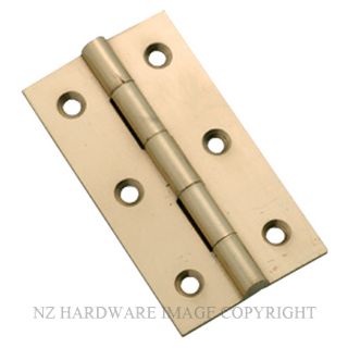 TRADCO 3753 PB HINGE FIXED PIN 63 X 35MM POLISHED BRASS
