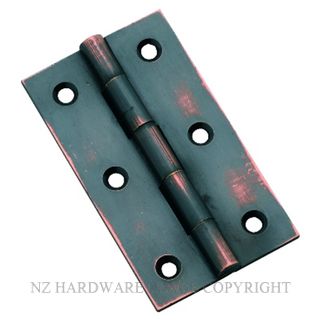TRADCO 3793 AC HINGE FIXED PIN 63 X 35MM ANTIQUE COPPER