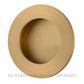 IVER 21792 FLUSH PULL ROUND BRUSHED BRASS