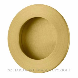 IVER 21796 FLUSH PULL ROUND PVD BRUSHED GOLD