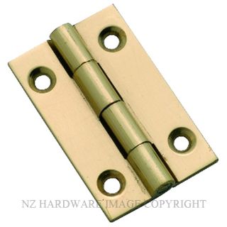 TRADCO 3751 PB HINGE FIXED PIN 38 X 22MM POLISHED BRASS