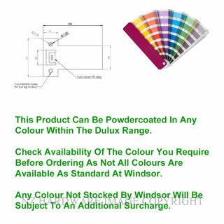 WINDSOR 1126 PC 100MM ASTRON EXTENDED STRIKE POWDERCOAT
