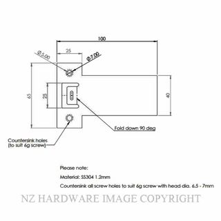 WINDSOR 1126 100MM EXTENDED STRIKE PLATES