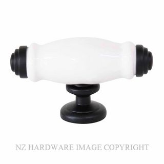 TRADCO 21050 CABINET HANDLE PORCELAIN-MATT BLACK