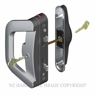 YALE AL911310P ALBANY ENDEAVOUR KEY - KEY SLIDING DOOR LOCK MATT BLACK