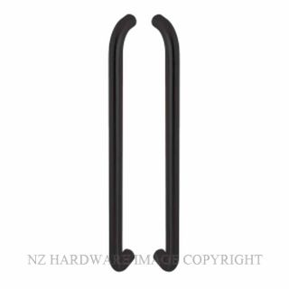 SCHLAGE S316-6-482-PVDB CAPRI PULL HANDLES 482MM PVDB BLACK
