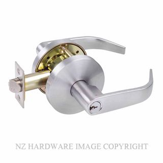 YALE SYL17/GLA/SC DOUBLE KEYED GLASS DOOR LOCK SATIN CHROME