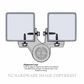 D&D TECH TCHD2L1SS3BT TCS3 TCHD2 + 1 ALN LG W/S WITH BLACK TRIM (PACK OF 2 HINGES)