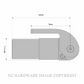 D&D TECH 75108213M SC 108 AT90 S CLOSER FLUSH ALUM-FSA-METRIC