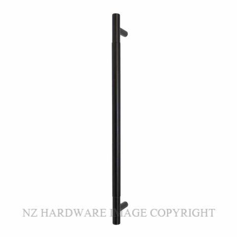WINDSOR 8355 - 8361 BLK PLAIN PULL HANDLES MATT BLACK