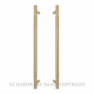WINDSOR 8355-MSB PLAIN PULL HANDLES (B-B) 450MM MATT SATIN BRASS