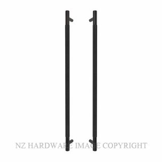 WINDSOR 8356-BLK DIAMOND KNURL PULL HANDLES (B-B) 600MM MATT BLACK