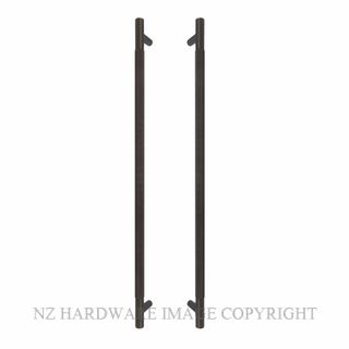 WINDSOR 8356-DRB DIAMOND KNURL PULL HANDLES (B-B) 600MM DARK ROMAN BRASS