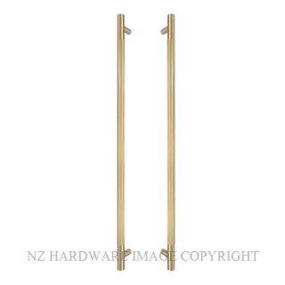 WINDSOR 8357-MSB LINEAR KNURL PULL HANDLES (B-B) 600MM MATT SATIN BRASS