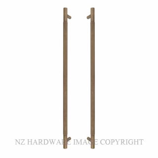 WINDSOR 8357-RB LINEAR KNURL PULL HANDLES (B-B) 600MM ROMAN BRASS