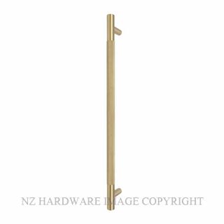 WINDSOR 8353-FF-MSB DIAMOND KNURL PULL HANDLE (FF) 450MM MATT SATIN BRASS