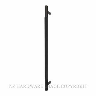 WINDSOR 8353-RF-BLK DIAMOND KNURL PULL HANDLE (RF) 450MM MATT BLACK