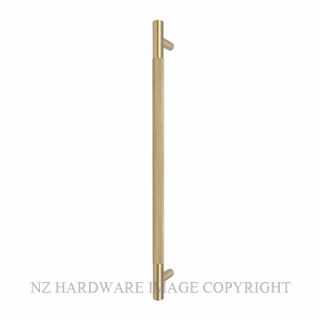 WINDSOR 8353-RF-MSB DIAMOND KNURL PULL HANDLE (RF) 450MM MATT SATIN BRASS