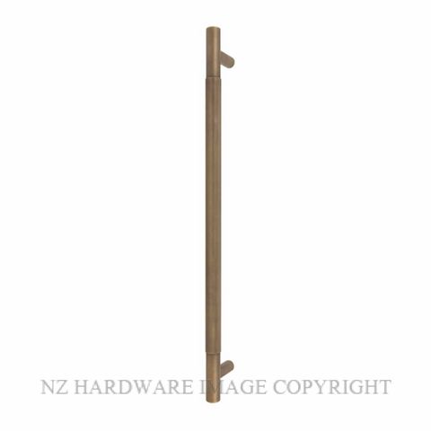 WINDSOR 8354 - 8360 RB LINEAR KNURL PULL HANDLES ROMAN BRASS