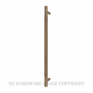 WINDSOR 8354-RF-RB LINEAR KNURL PULL HANDLE (RF) 450MM ROMAN BRASS