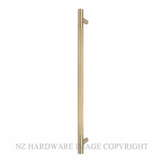 WINDSOR 8354-RF-MSB LINEAR KNURL PULL HANDLE (RF) 450MM MATT SATIN BRASS