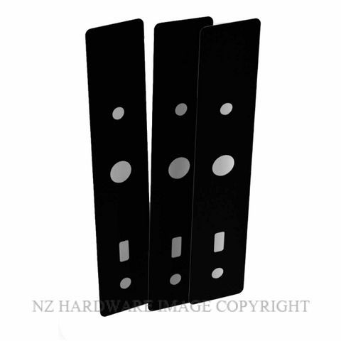 YALE UNITY DOOR SCAR PLATES MATT BLACK