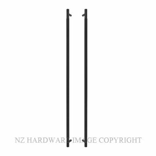 WINDSOR 8359-BLK DIAMOND KNURL PULL HANDLES (B-B) 900MM MATT BLACK