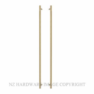 WINDSOR 8359-MSB DIAMOND KNURL PULL HANDLES (B-B) 900MM MATT SATIN BRASS