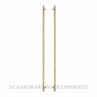 WINDSOR 8360-MSB LINEAR KNURL PULL HANDLES (B-B) 900MM MATT SATIN BRASS