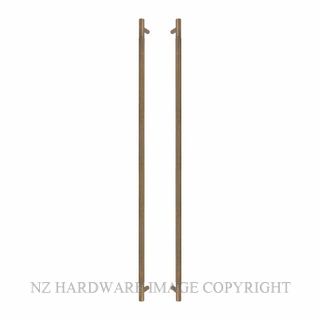 WINDSOR 8360-RB LINEAR KNURL PULL HANDLES (B-B) 900MM ROMAN BRASS