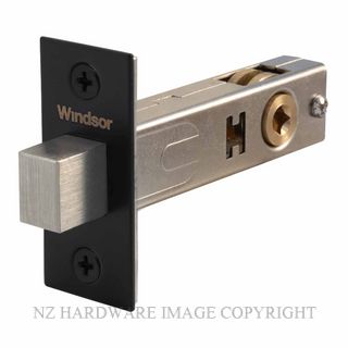 WINDSOR 1254 BLK 70MM TUBULAR PRIVACY BOLT MATT BLACK