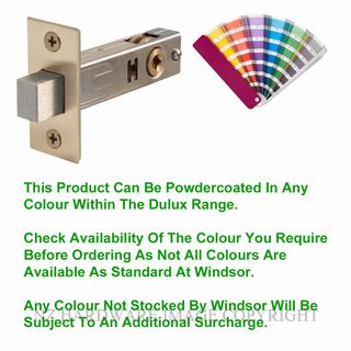 WINDSOR 1254 PC 70MM TUBULAR PRIVACY BOLT POWDER COAT