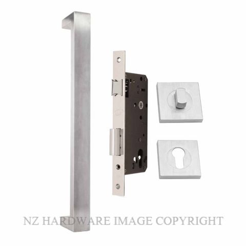 SCHLAGE SRS4 OBLONG-EURO LOCKSET ENTRY DOOR SET